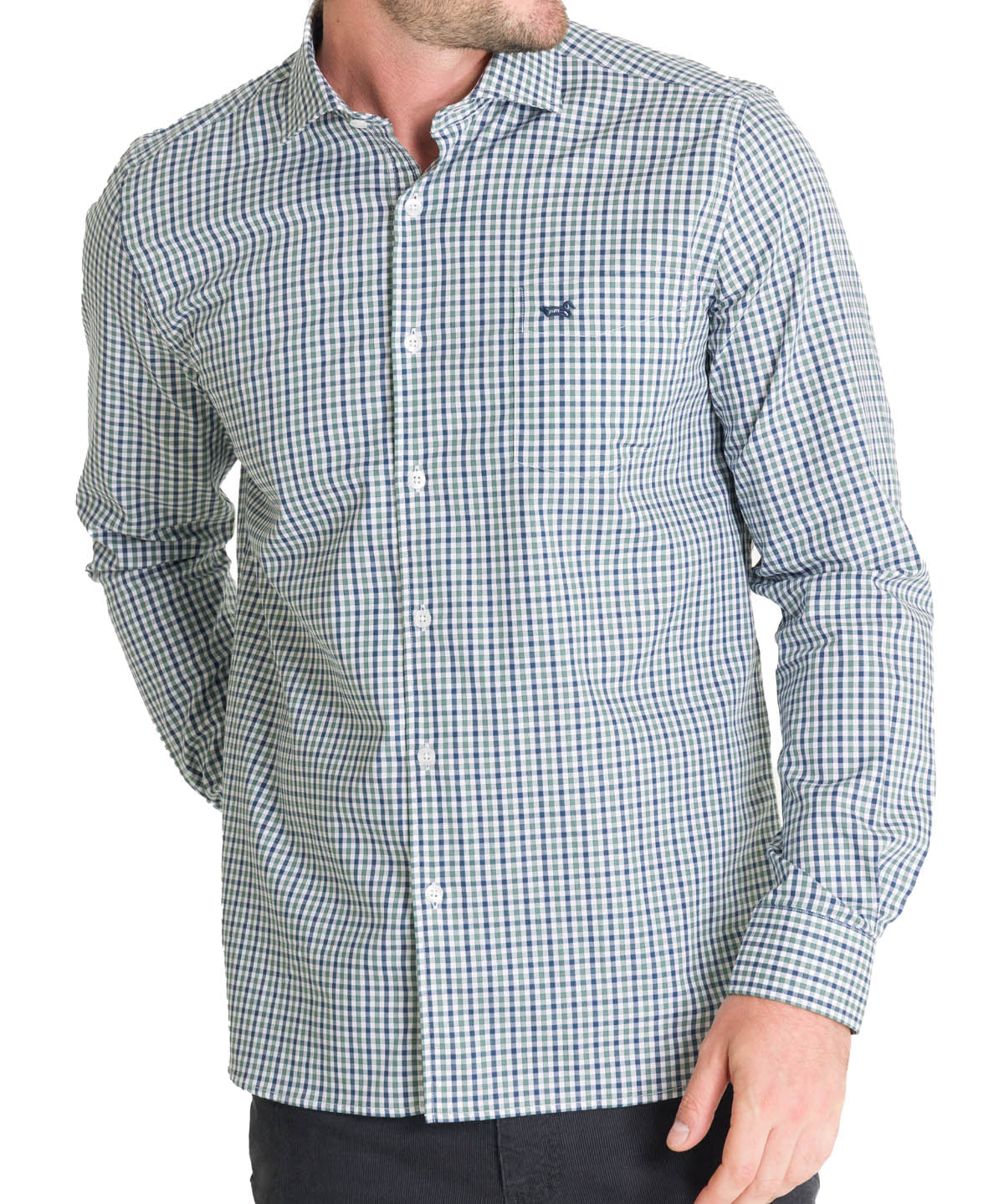 Camisa Algodón Hombre Wool Blanco Rockford