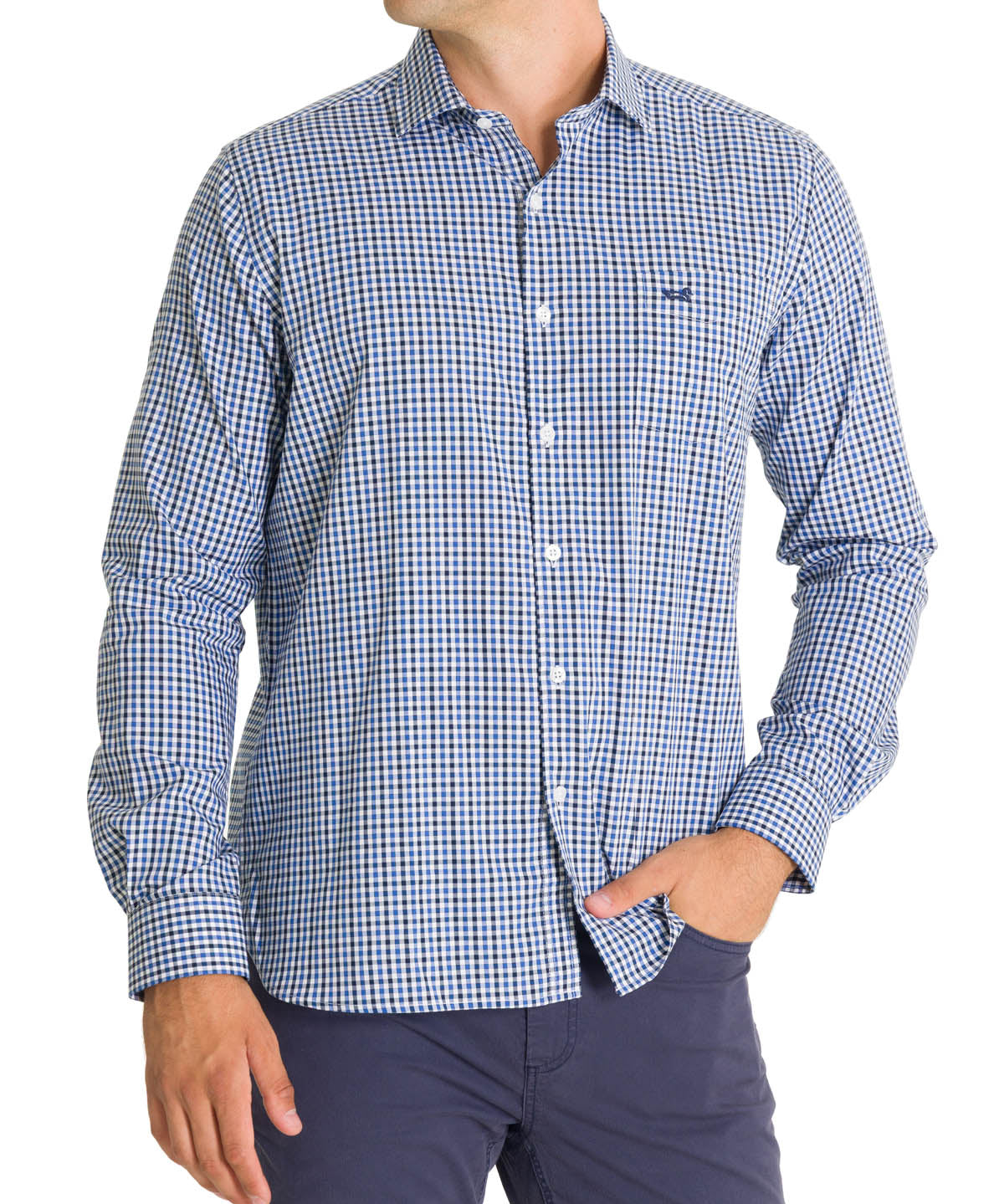 Camisa Algodón Hombre Wool Blanco Rockford