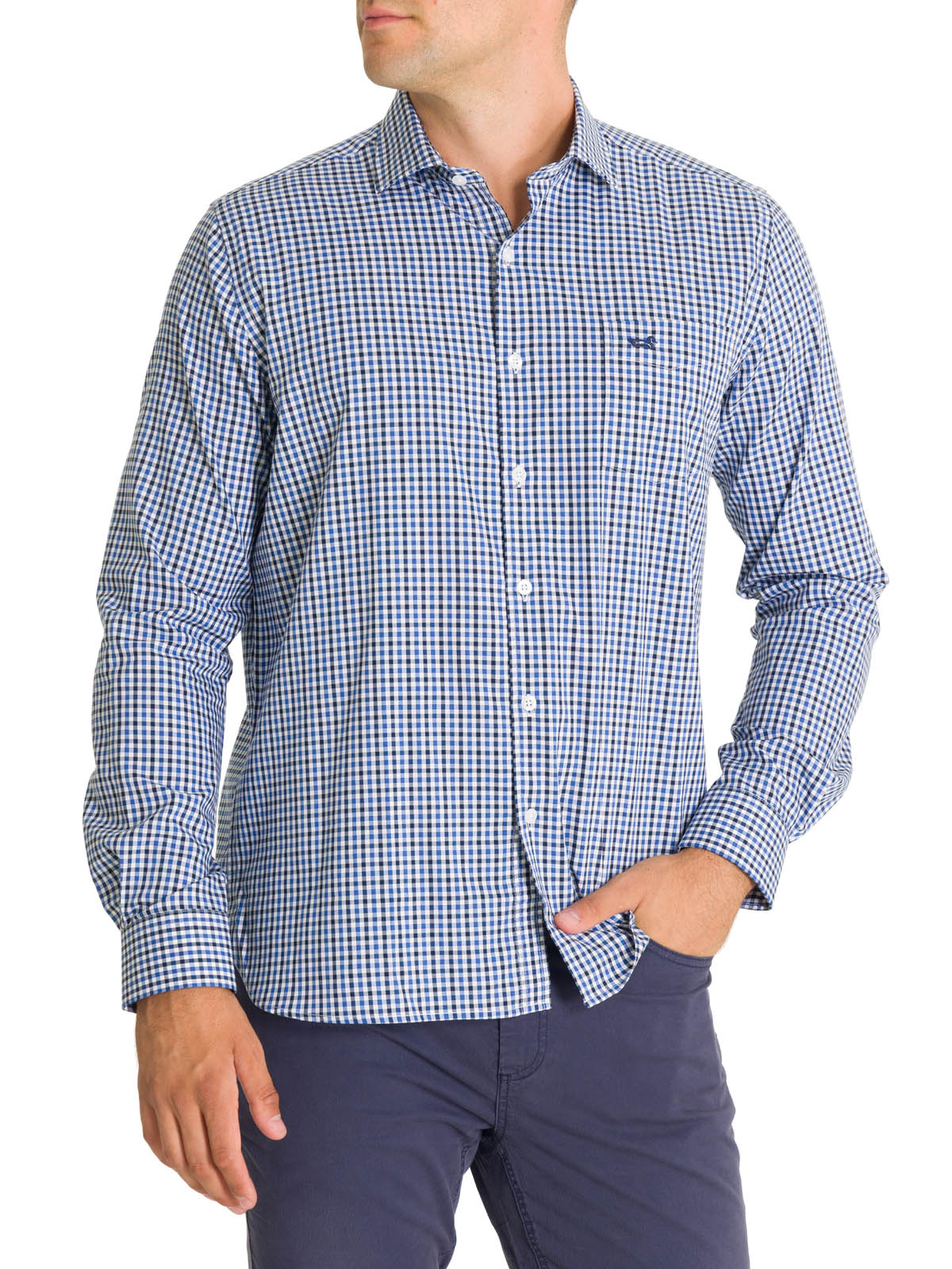 Camisa Algodón Hombre Wool Blanco Rockford