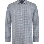Camisa Algodón/Lana Hombre Wool Gris Cuadrillé Rockford