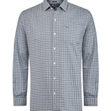 Camisa Algodón/Lana Hombre Wool Gris Cuadrillé Rockford