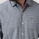 Camisa Algodón/Lana Hombre Wool Gris Cuadrillé Rockford