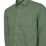 Camisa Algodón/Lana Hombre Wool Verde Cudrillé Rockford