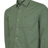 Camisa Algodón/Lana Hombre Wool Verde Cudrillé Rockford