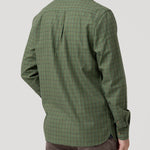Camisa Algodón/Lana Hombre Wool Verde Cudrillé Rockford