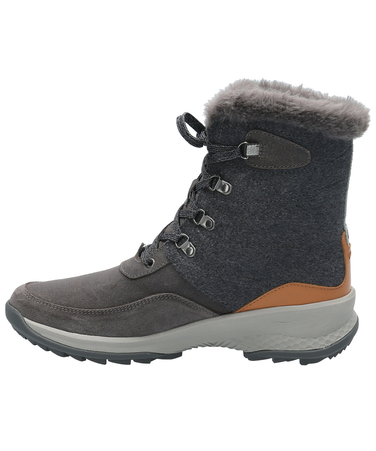 Botín Cuero Mujer Spectre Gris Rockford