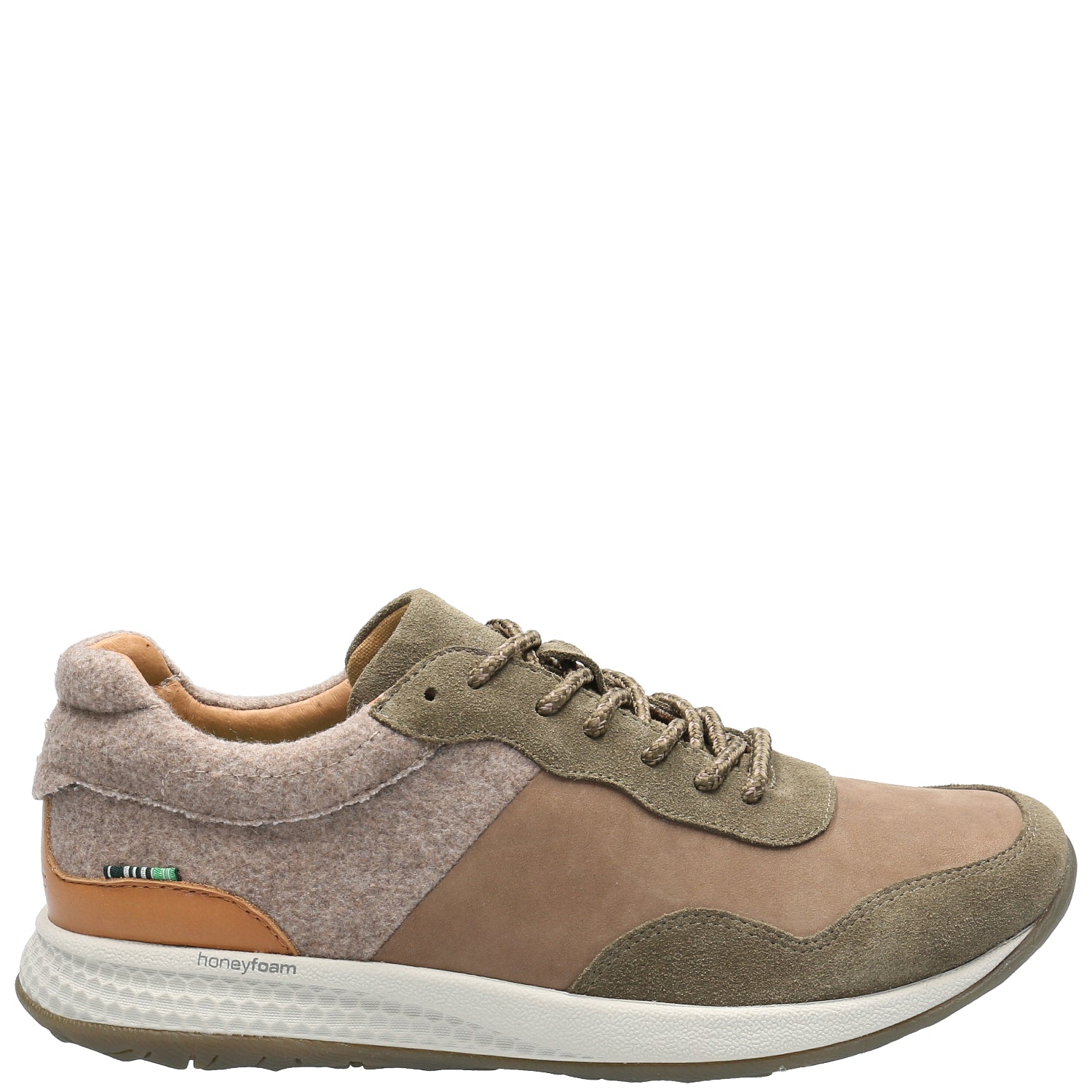 Zapatilla Cuero Mujer Esti Oliva Rockford