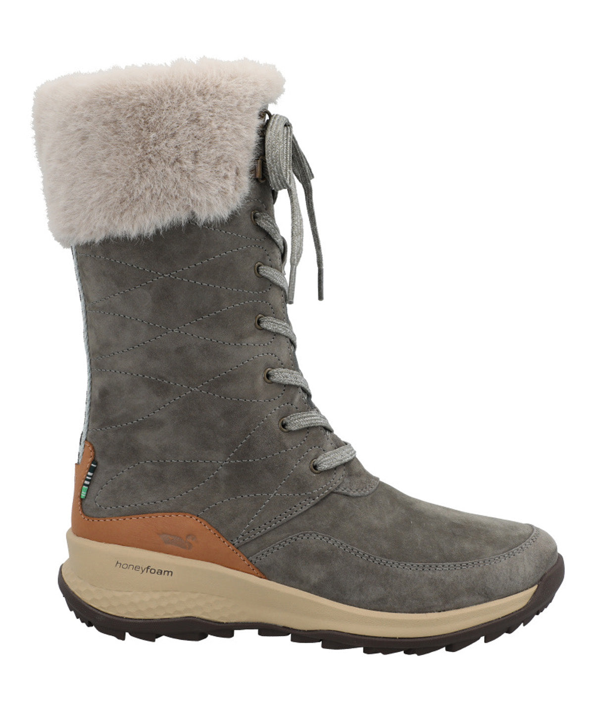 Bota Cuero Mujer Rinier Gris