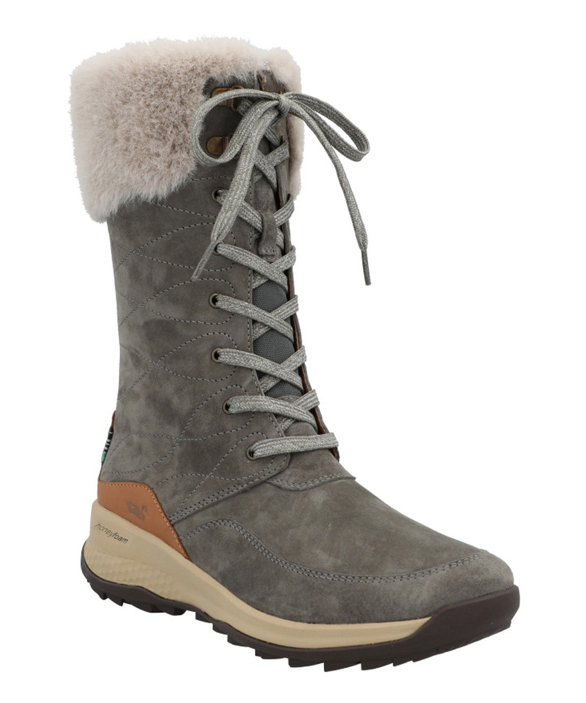 Bota Cuero Mujer Rinier Gris