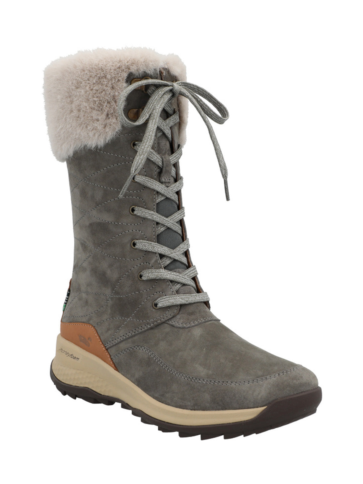 Bota Cuero Mujer Rinier Gris