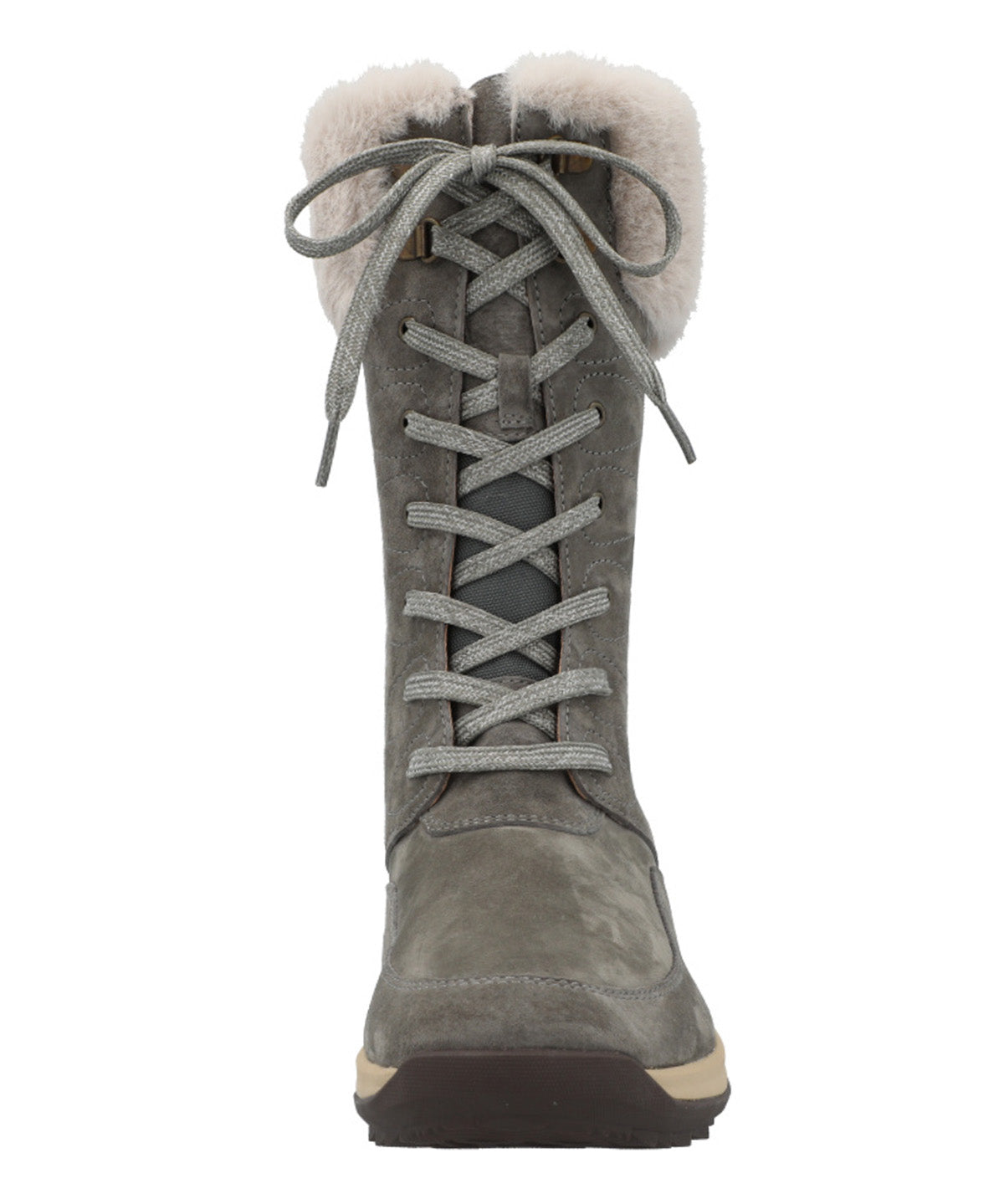 Bota Cuero Mujer Rinier Gris