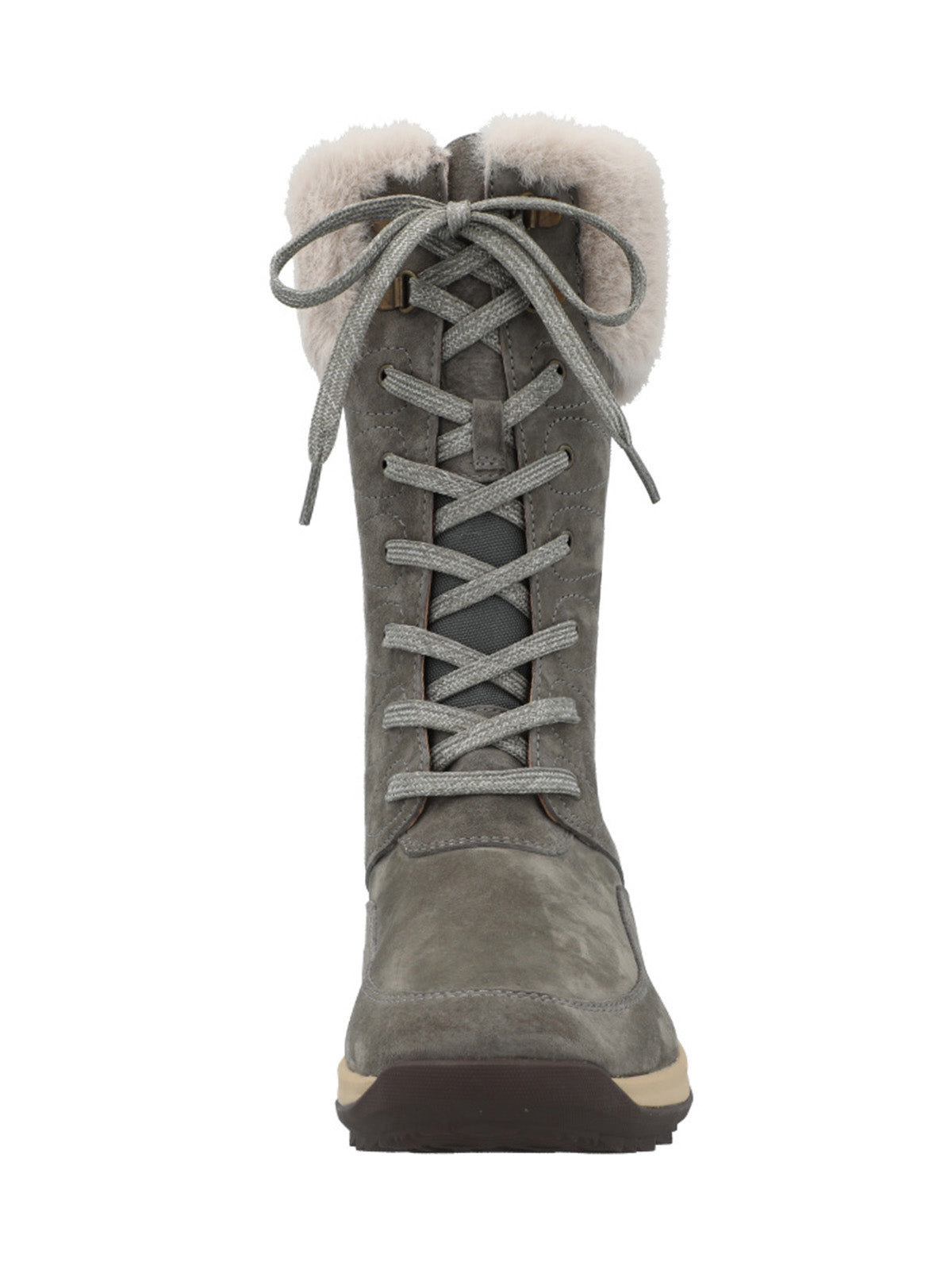 Bota Cuero Mujer Rinier Gris