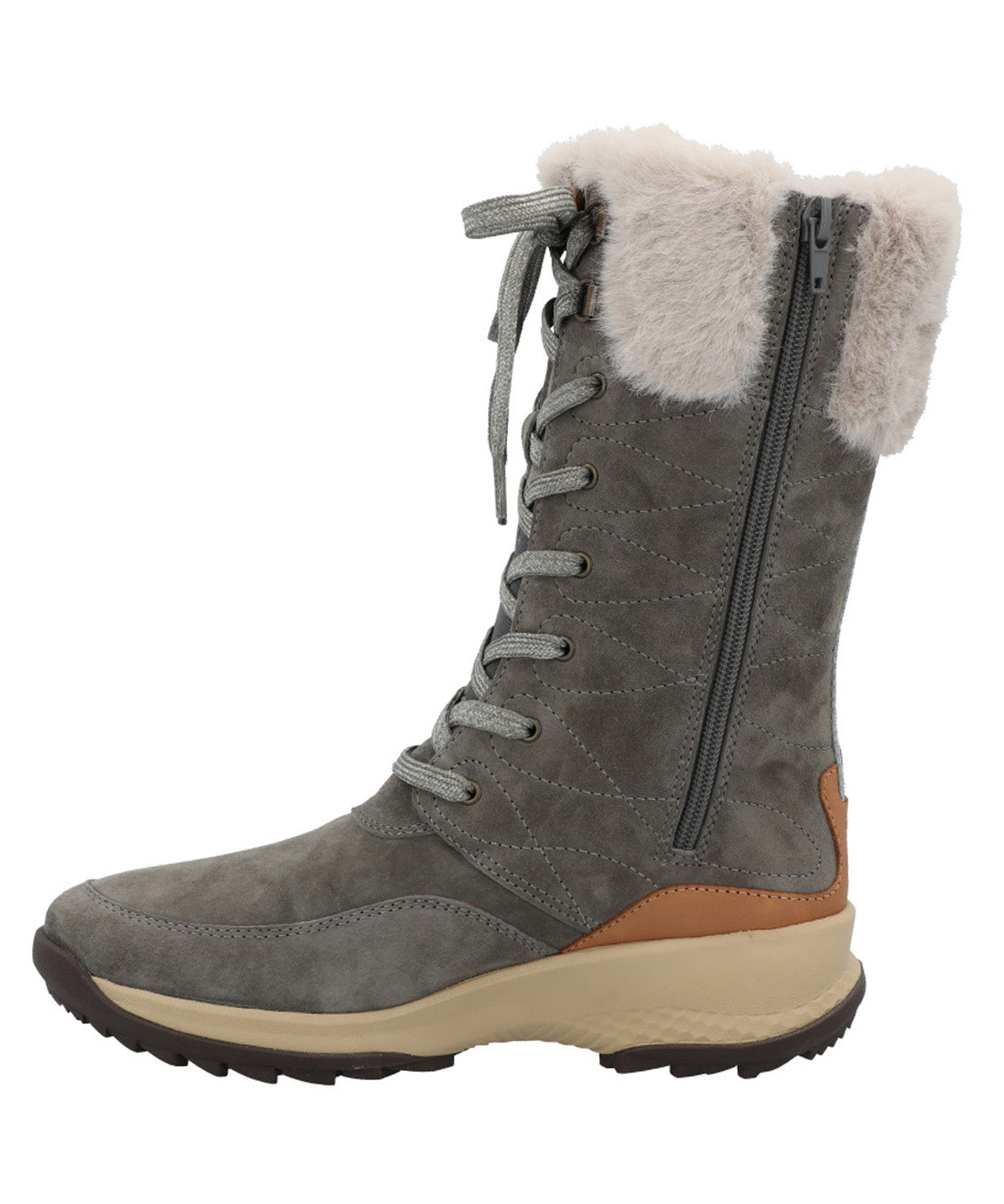 Bota Cuero Mujer Rinier Gris