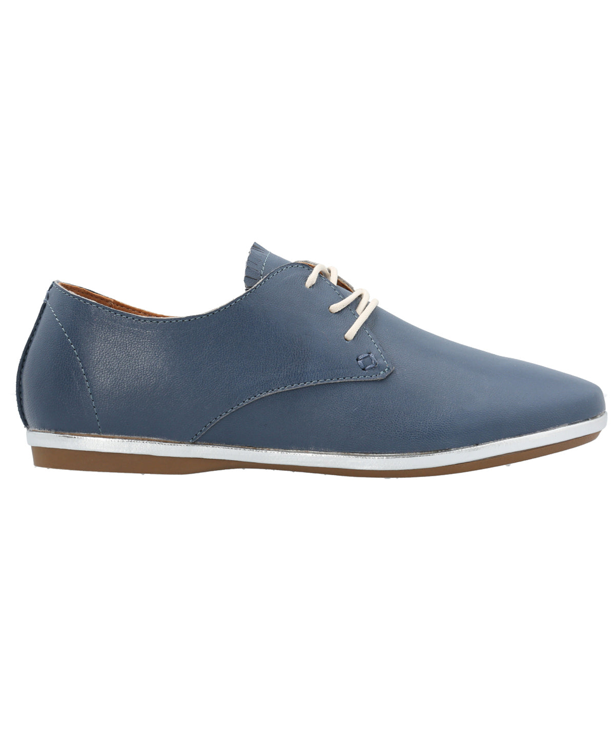 Zapato Cuero Mujer Patmos Azul Rockford