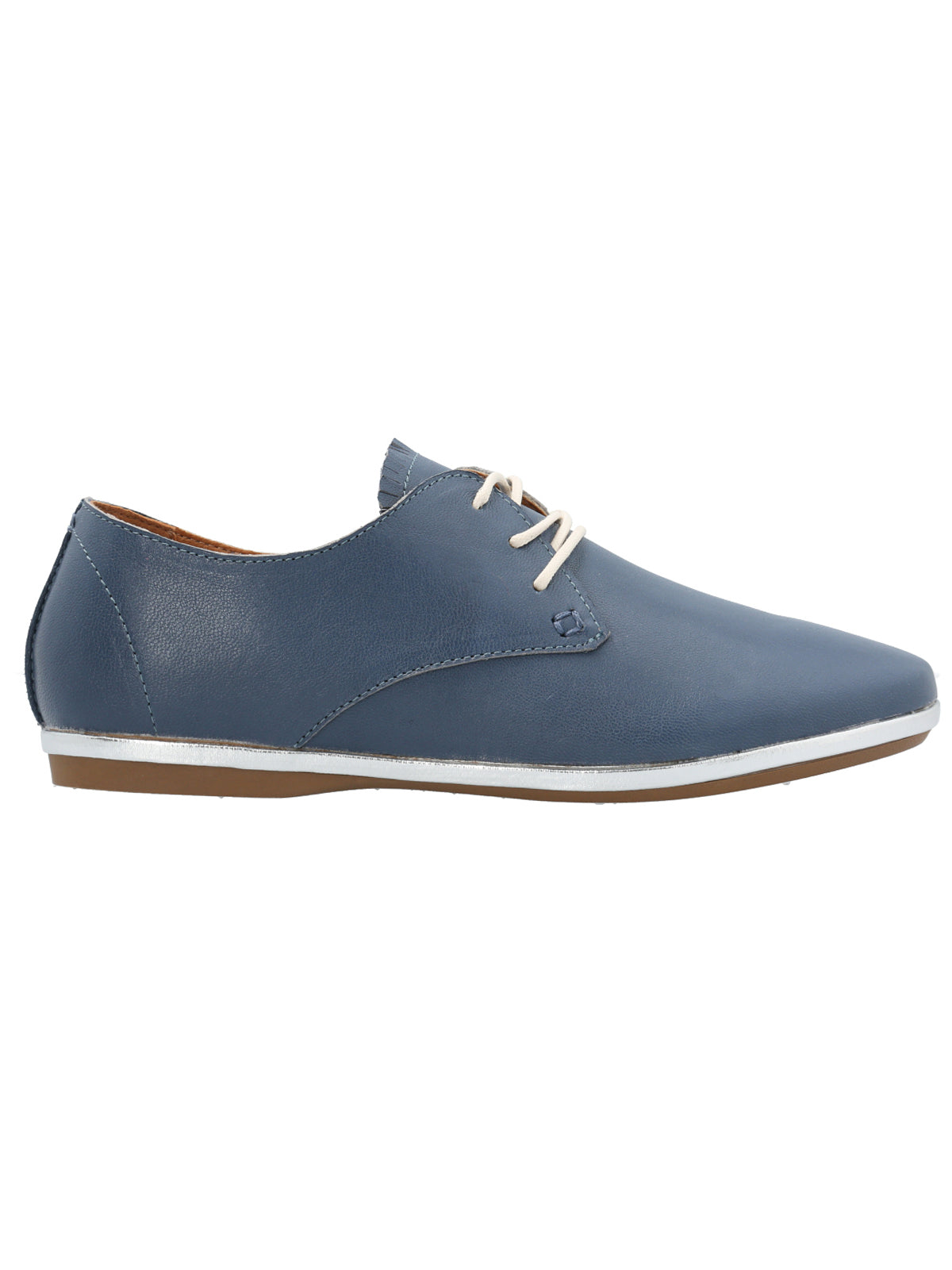 Zapato Cuero Mujer Patmos Azul Rockford