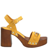 Sandalia Cuero Mujer Portofino Amarillo Rockford