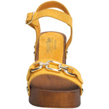 Sandalia Cuero Mujer Portofino Amarillo Rockford