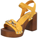 Sandalia Cuero Mujer Portofino Amarillo Rockford