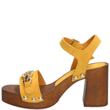 Sandalia Cuero Mujer Portofino Amarillo Rockford