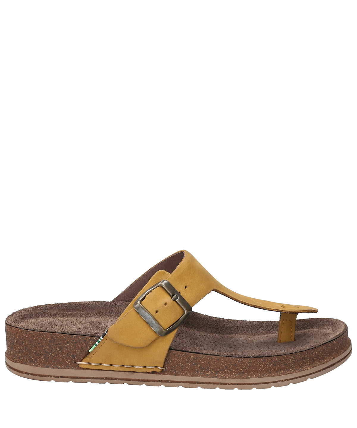 Sandalia Cuero Mujer Salvario Amarillo Rockford