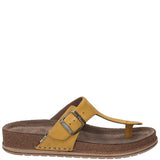 Sandalia Cuero Mujer Salvario Amarillo Rockford