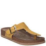 Sandalia Cuero Mujer Salvario Amarillo Rockford