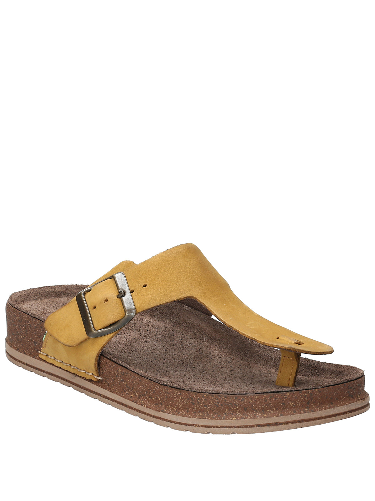 Sandalia Cuero Mujer Salvario Amarillo Rockford