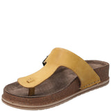 Sandalia Cuero Mujer Salvario Amarillo Rockford