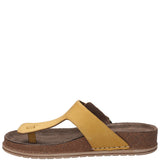 Sandalia Cuero Mujer Salvario Amarillo Rockford