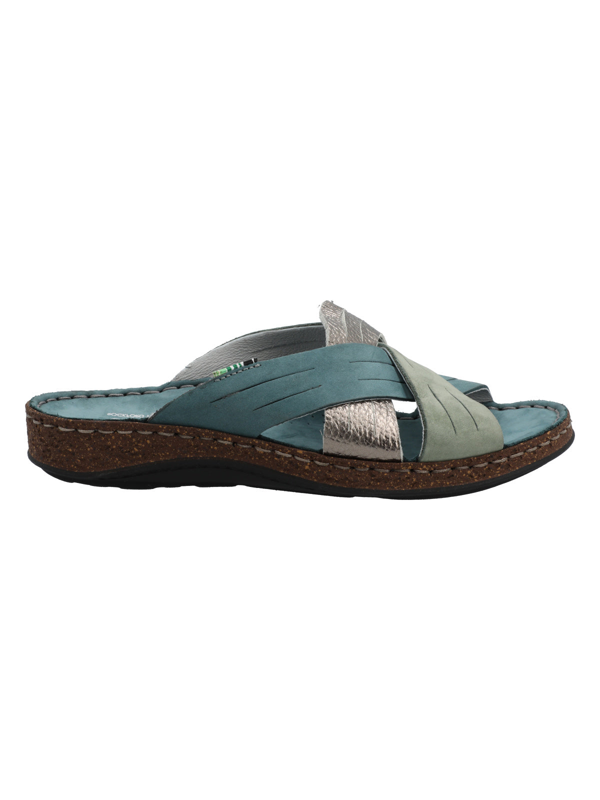 Sandalia Cuero Mujer Rack Azul  Rockford