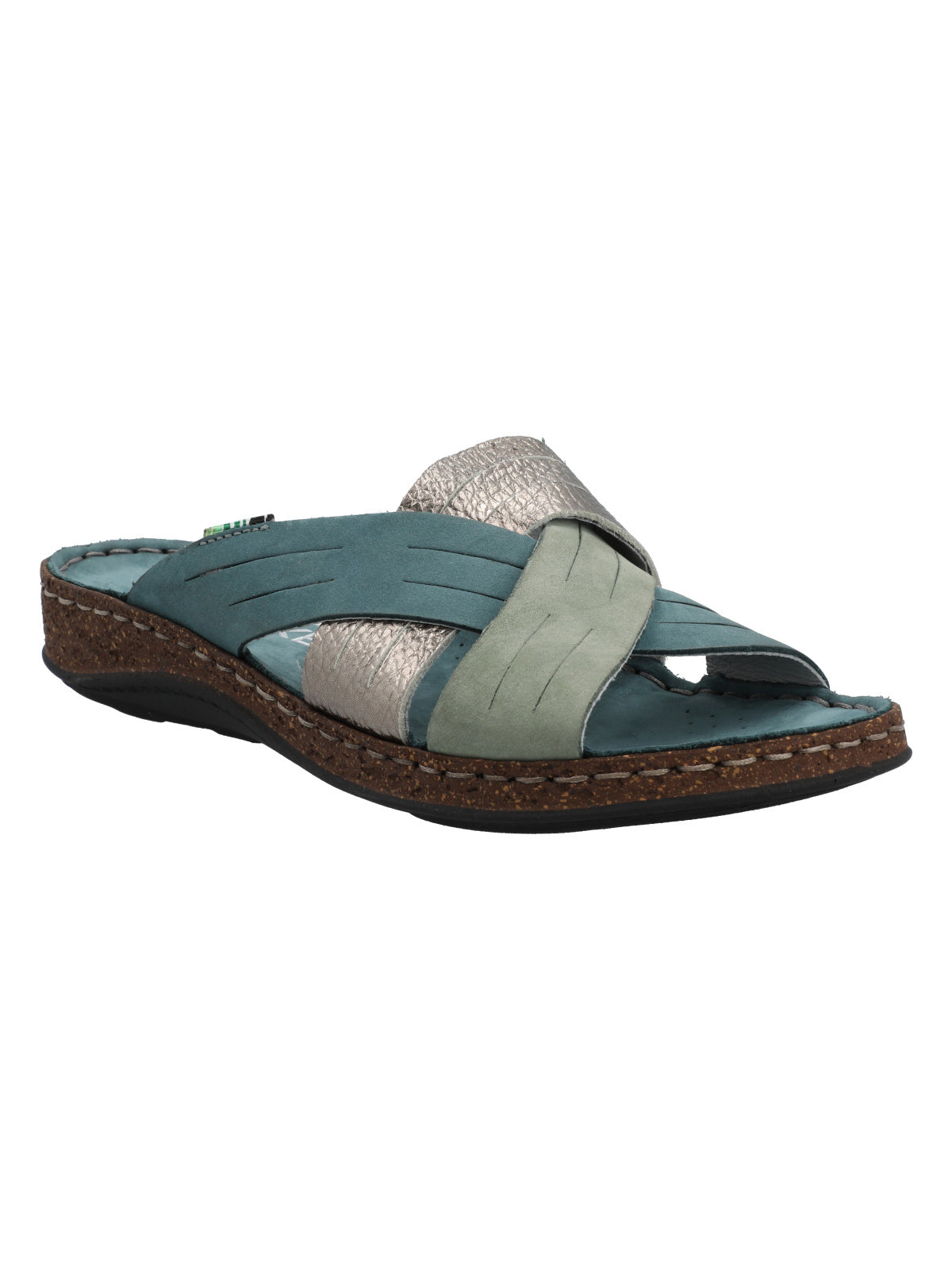 Sandalia Cuero Mujer Rack Azul  Rockford