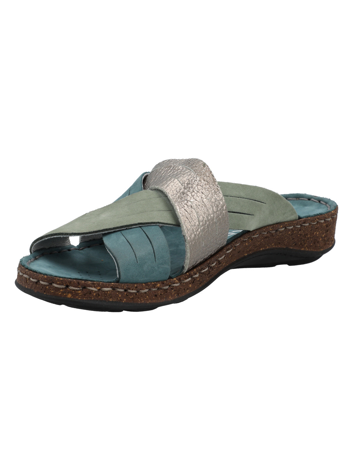 Sandalia Cuero Mujer Rack Azul  Rockford