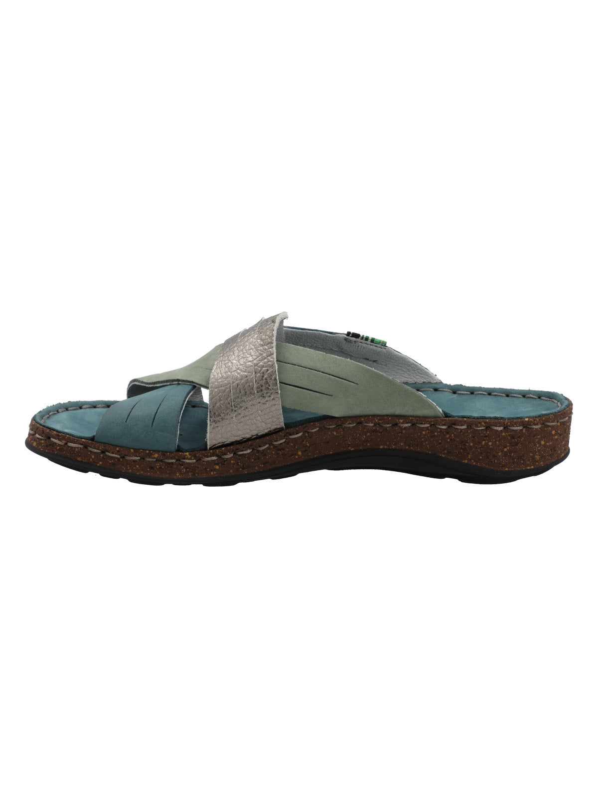 Sandalia Cuero Mujer Rack Azul  Rockford