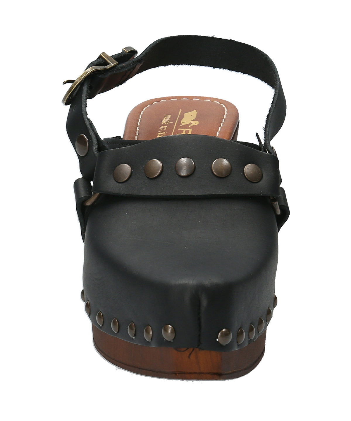 Sueco Cuero Mujer Salermo Negro Rockford