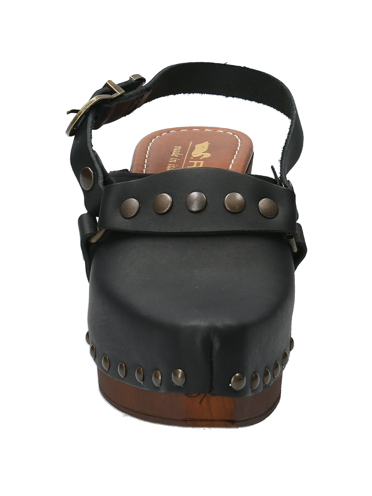 Sueco Cuero Mujer Salermo Negro Rockford