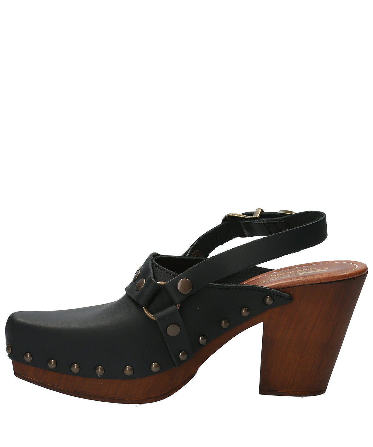Sueco Cuero Mujer Salermo Negro Rockford