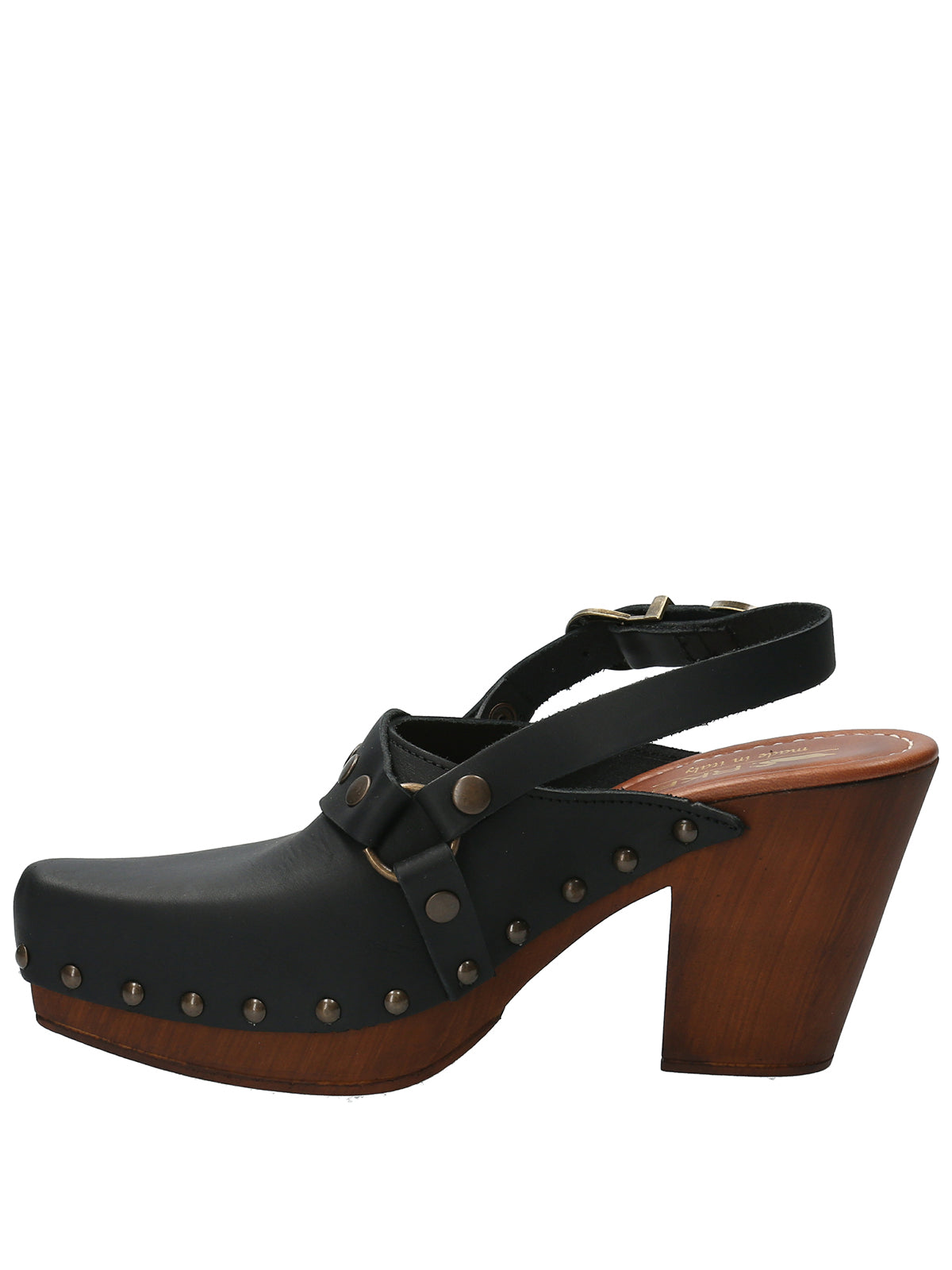 Sueco Cuero Mujer Salermo Negro Rockford