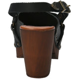 Sueco Cuero Mujer Salermo Negro Rockford