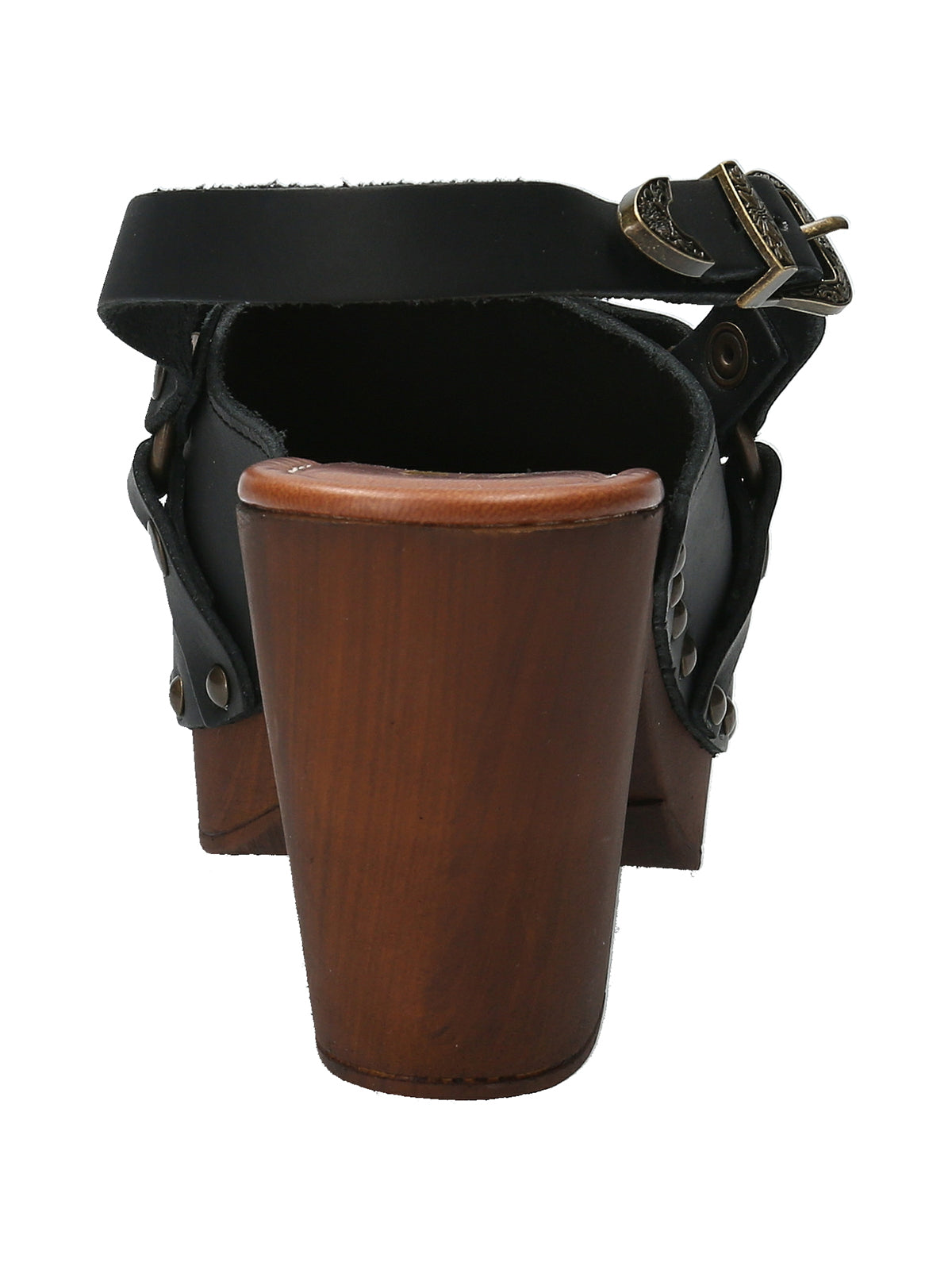 Sueco Cuero Mujer Salermo Negro Rockford