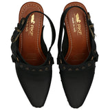 Sueco Cuero Mujer Salermo Negro Rockford