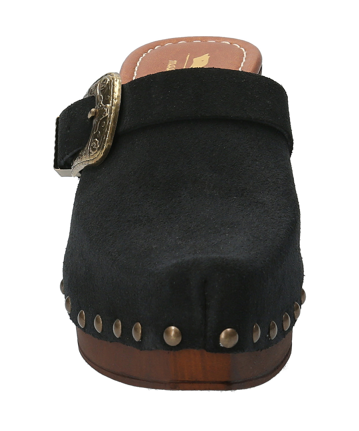 Sueco Cuero Mujer Padua Negro Rockford