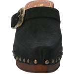 Sueco Cuero Mujer Padua Negro Rockford