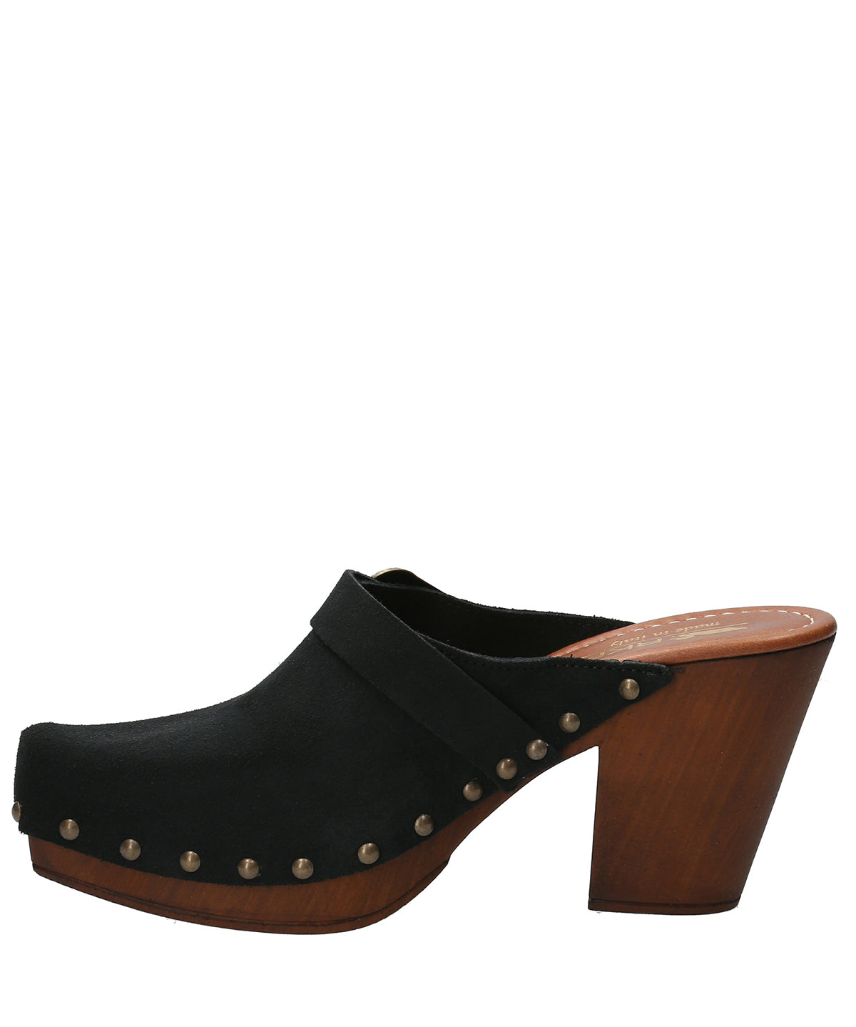 Sueco Cuero Mujer Padua Negro Rockford