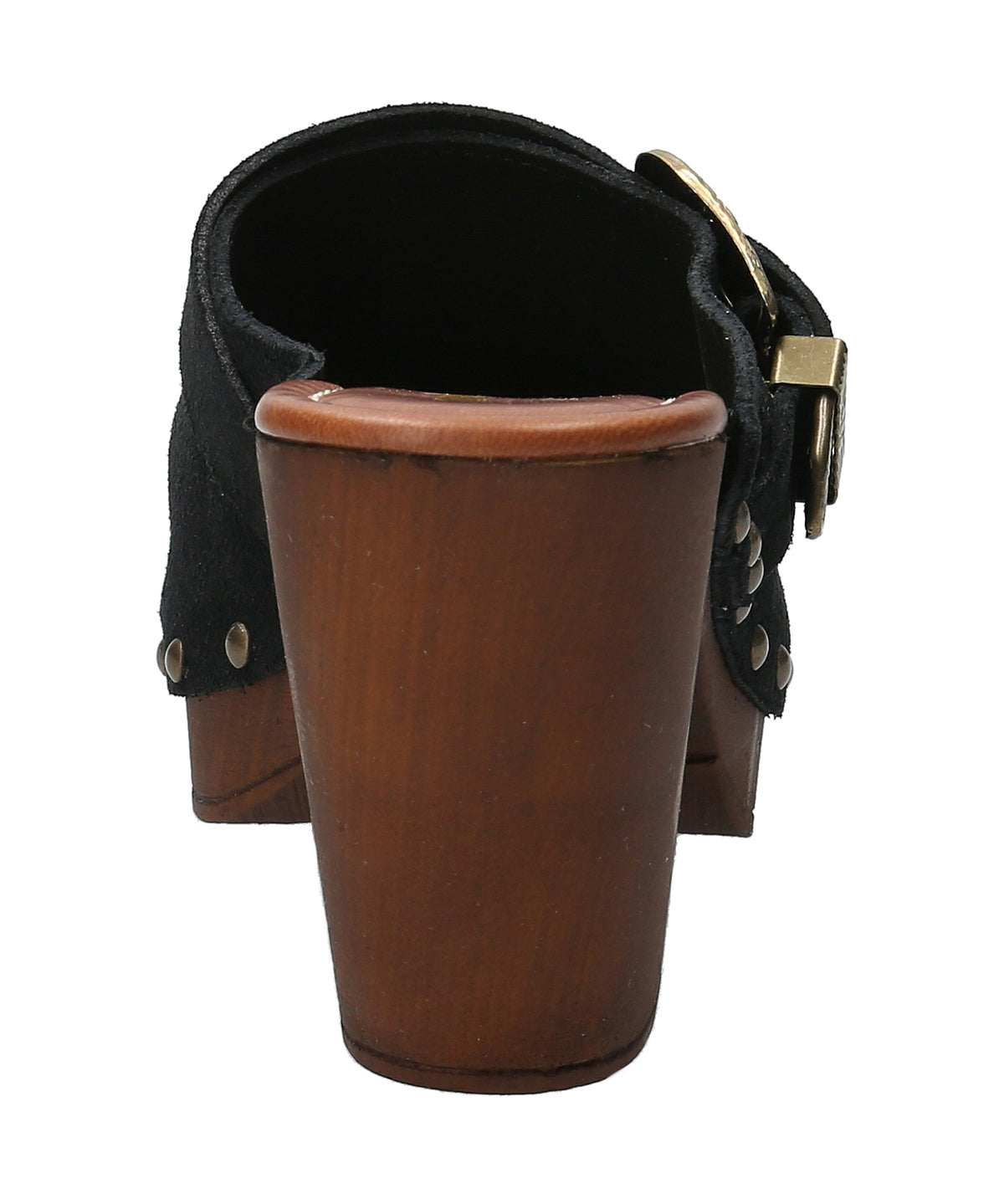 Sueco Cuero Mujer Padua Negro Rockford