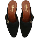 Sueco Cuero Mujer Padua Negro Rockford