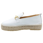 Alpargata Cuero Mujer Areca Blanco Rockford