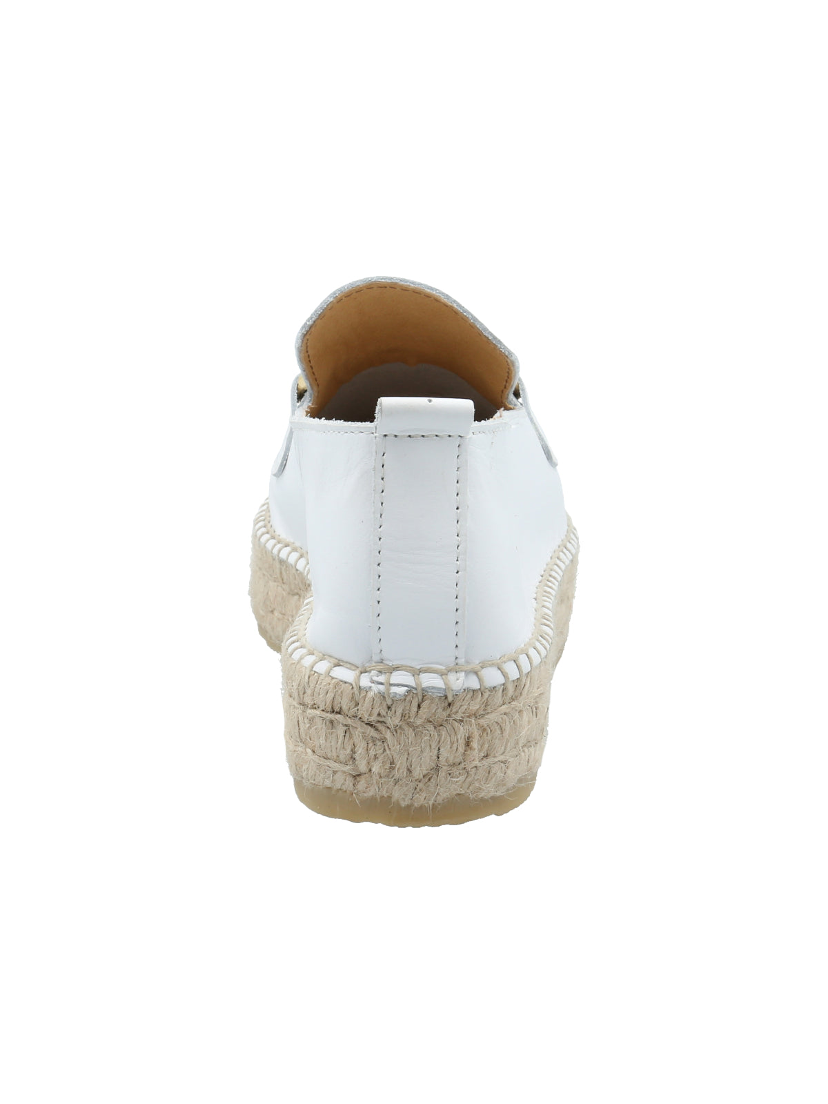 Alpargata Cuero Mujer Areca Blanco Rockford