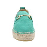 Alpargata Cuero Mujer Areca Verde Rockford