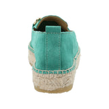 Alpargata Cuero Mujer Areca Verde Rockford