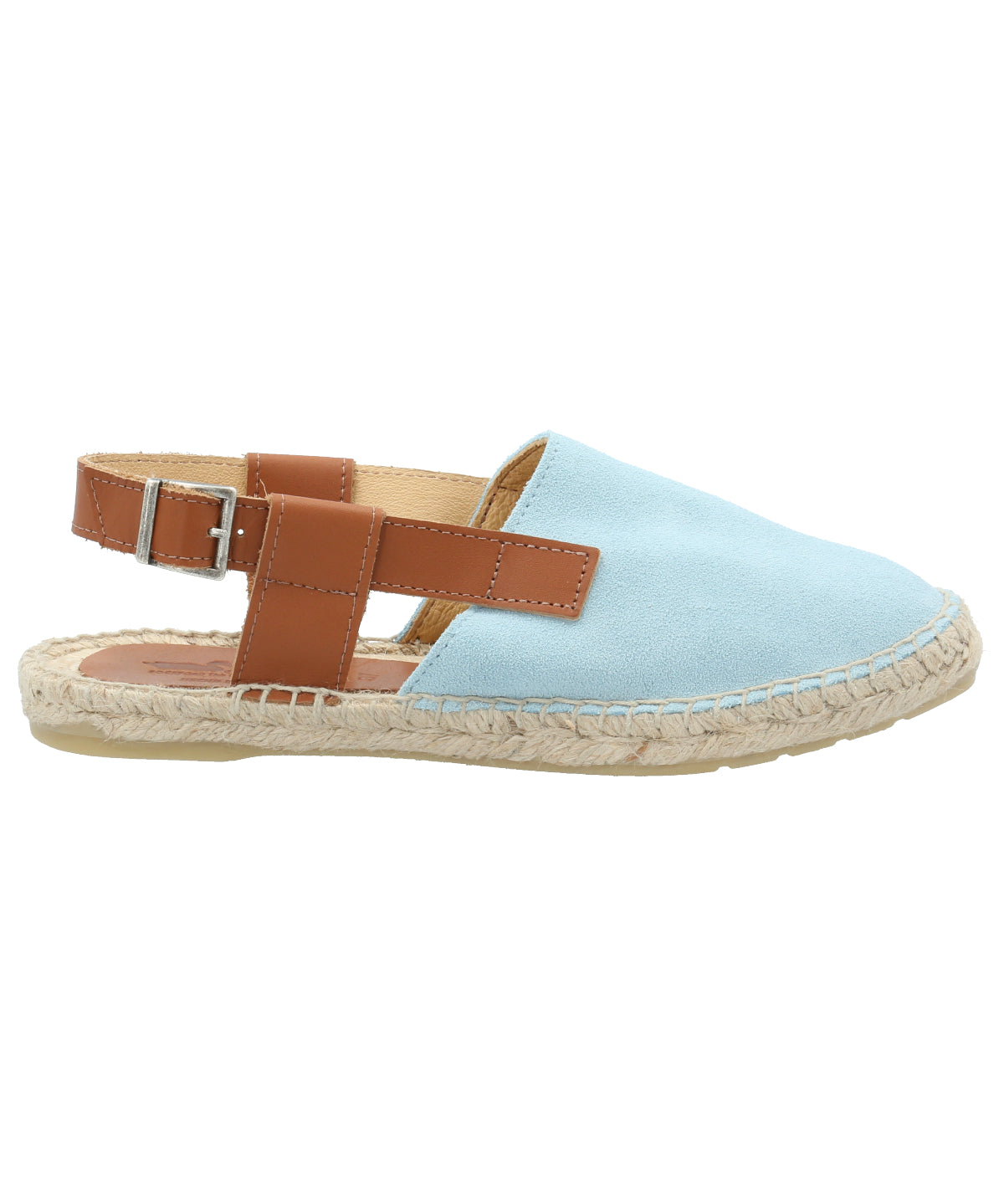 Alpargata Cuero Mujer Calatea Celeste Rockford